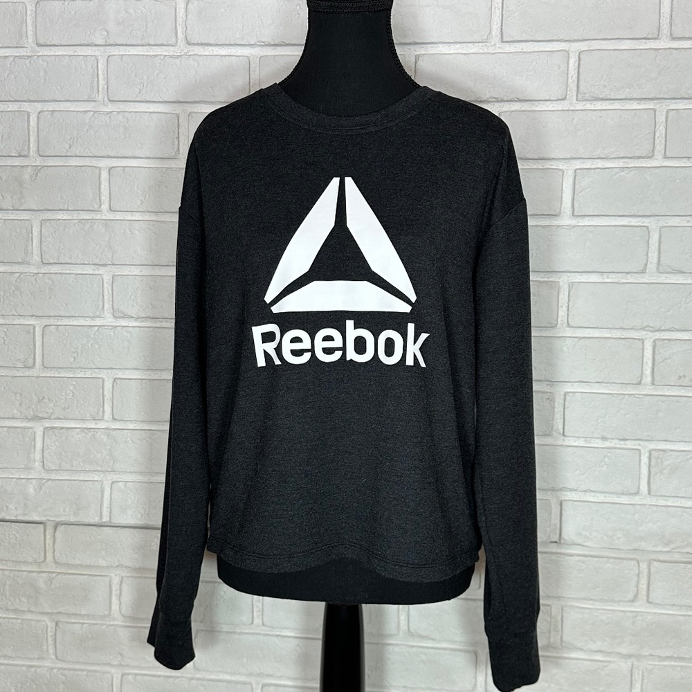 Reebok Sweatshirt, Very Soft, Charcoal